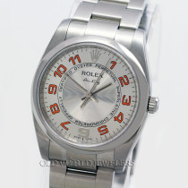 Rolex Air King Ref 114200 Steel Silver Concentric Dial Rolex Air King Ref 114200 Steel Silver Concentric Dial